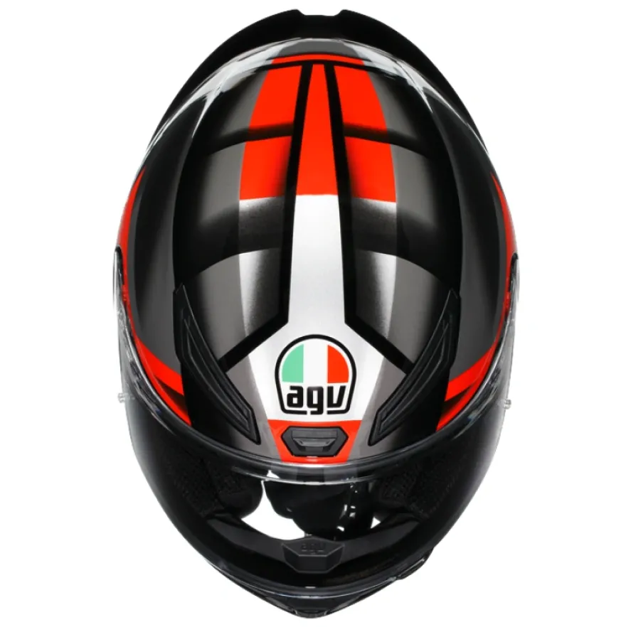 AGV K1 S Fastlap Black Grey Red