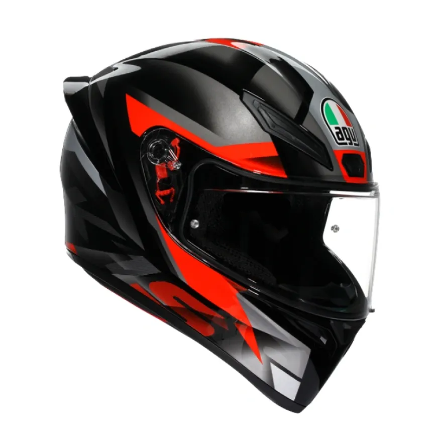AGV K1 S Fastlap Black Grey Red