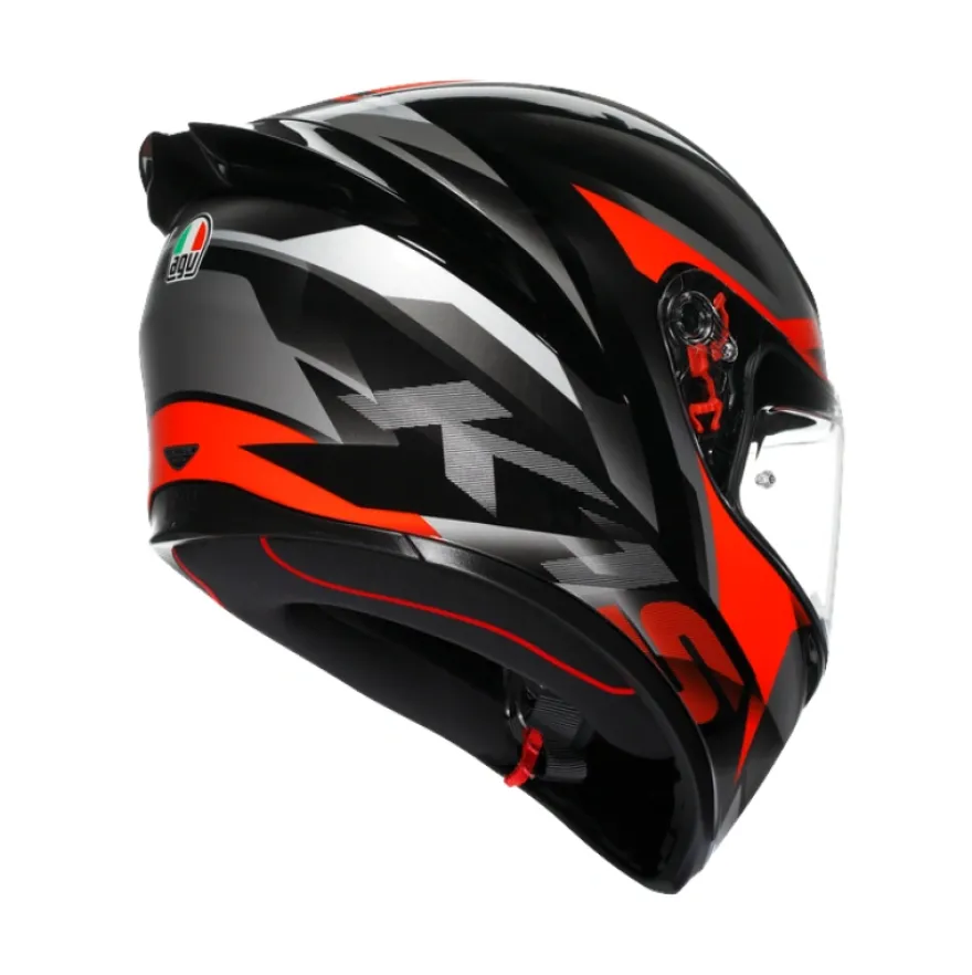 AGV K1 S Fastlap Black Grey Red