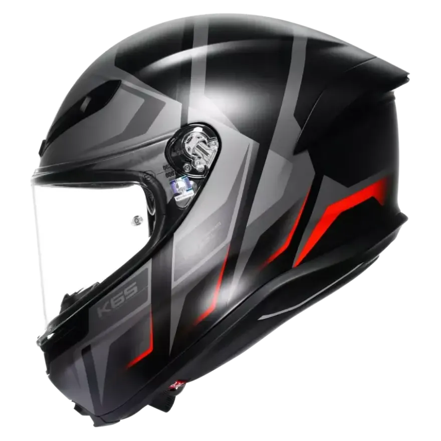 AGV K6 S Karve Matt Black Grey Red