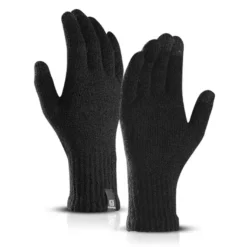 Gebreide Handschoenen Zwart Basic