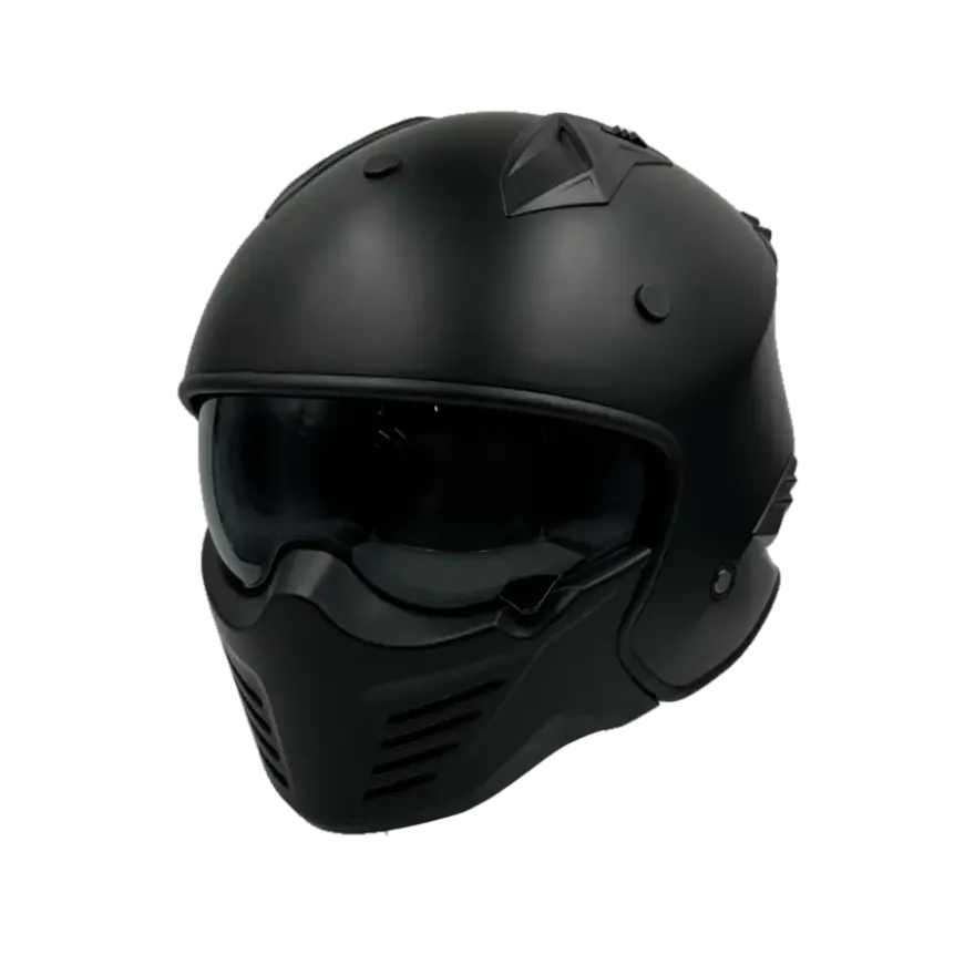 Helm Vito Jet Bruzano Mat Zwart