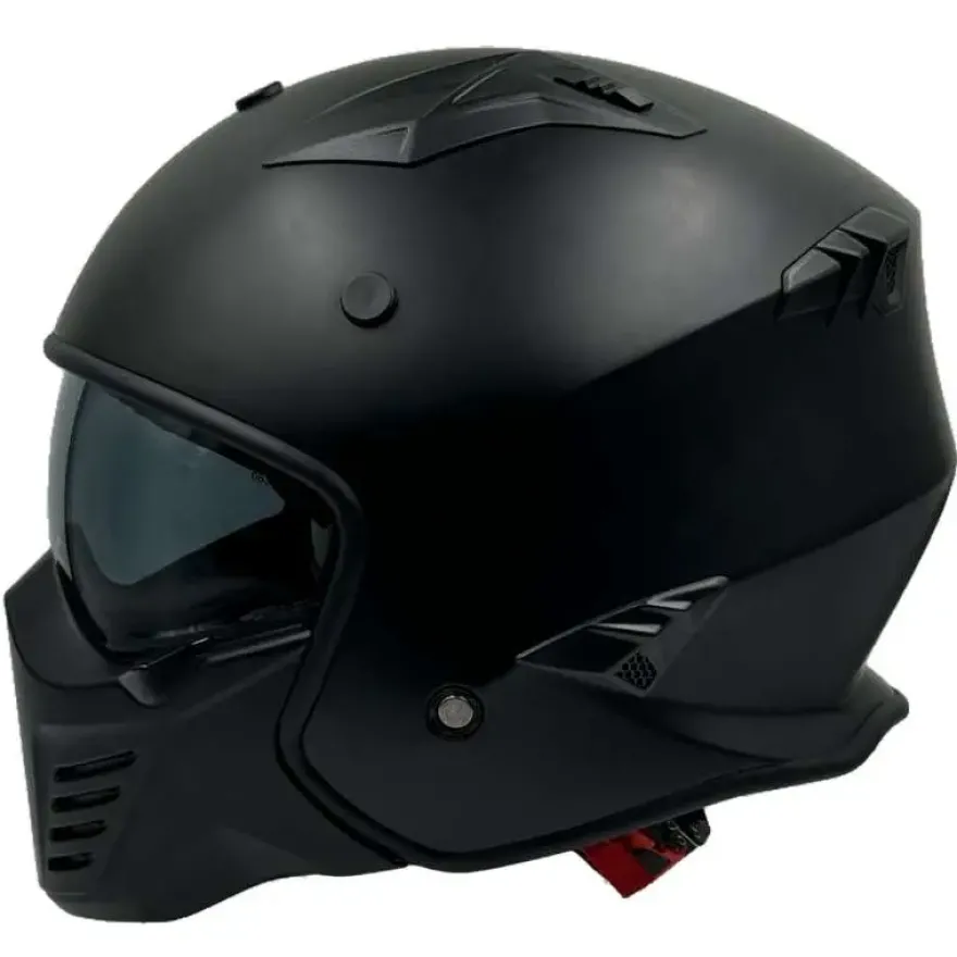 Helm Vito Jet Bruzano Mat Zwart