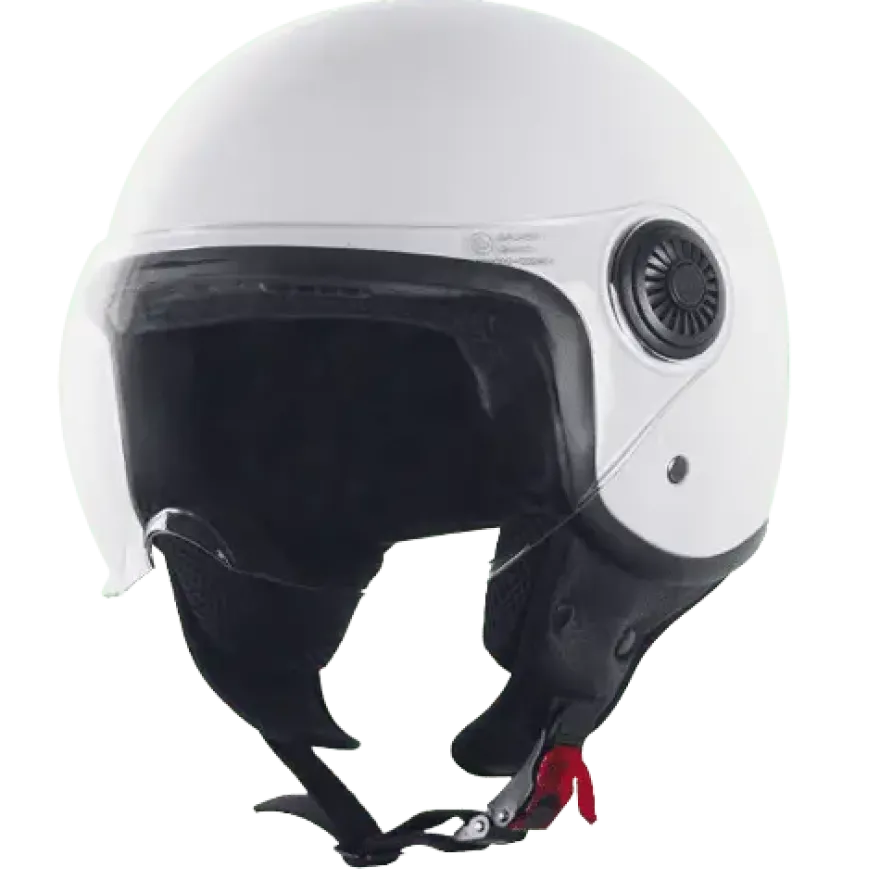 Helm Vito Jet Loreto Glans Wit