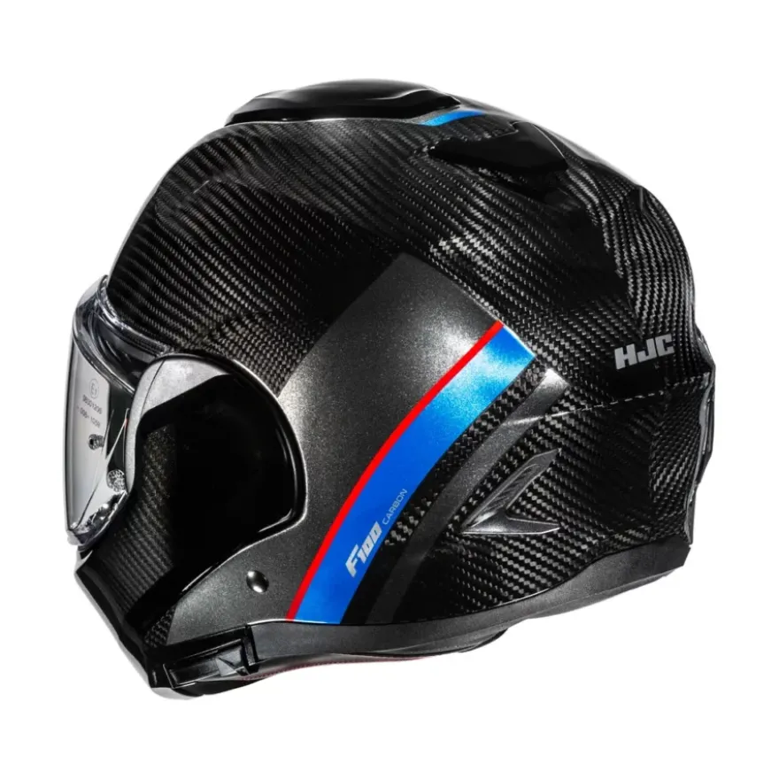 HJC F100 Carbon Stan Zwart Blauw