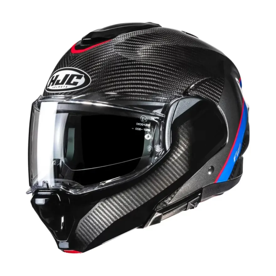 HJC F100 Carbon Stan Zwart Blauw