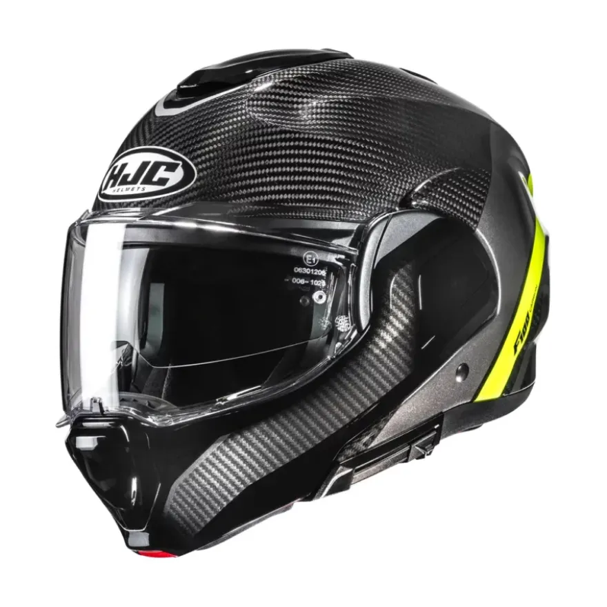 HJC F100 Carbon Stan Zwart Geel