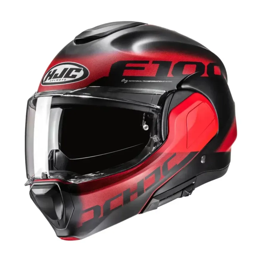 HJC F100 Hetal Rood/Zwart