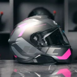 HJC i91 Carst Zwart/Roze