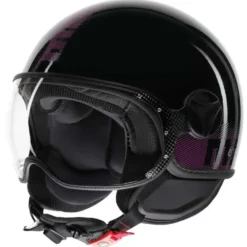 Momo FGTR Classic Stripes Glossy Black Fuxia
