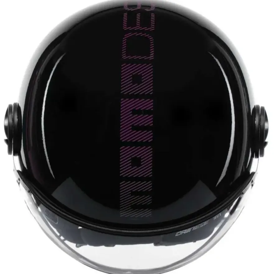 Momo FGTR Classic Stripes Glossy Black Fuxia