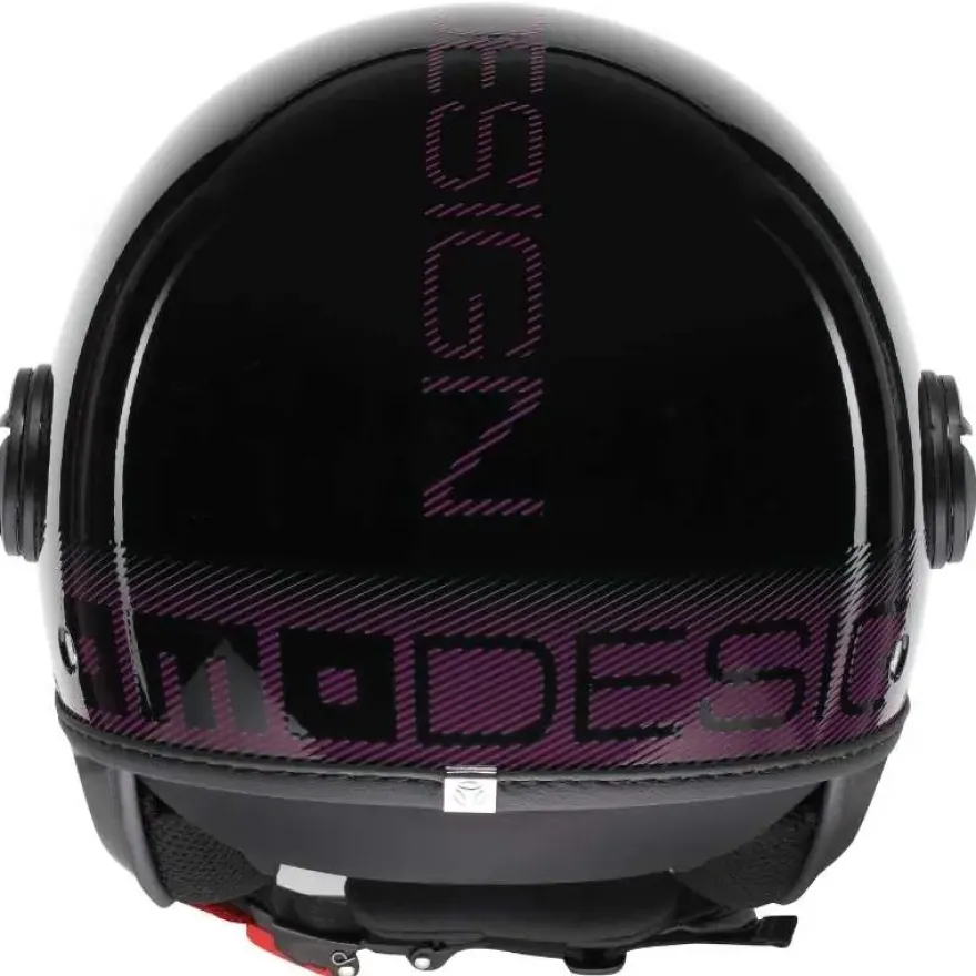 Momo FGTR Classic Stripes Glossy Black Fuxia