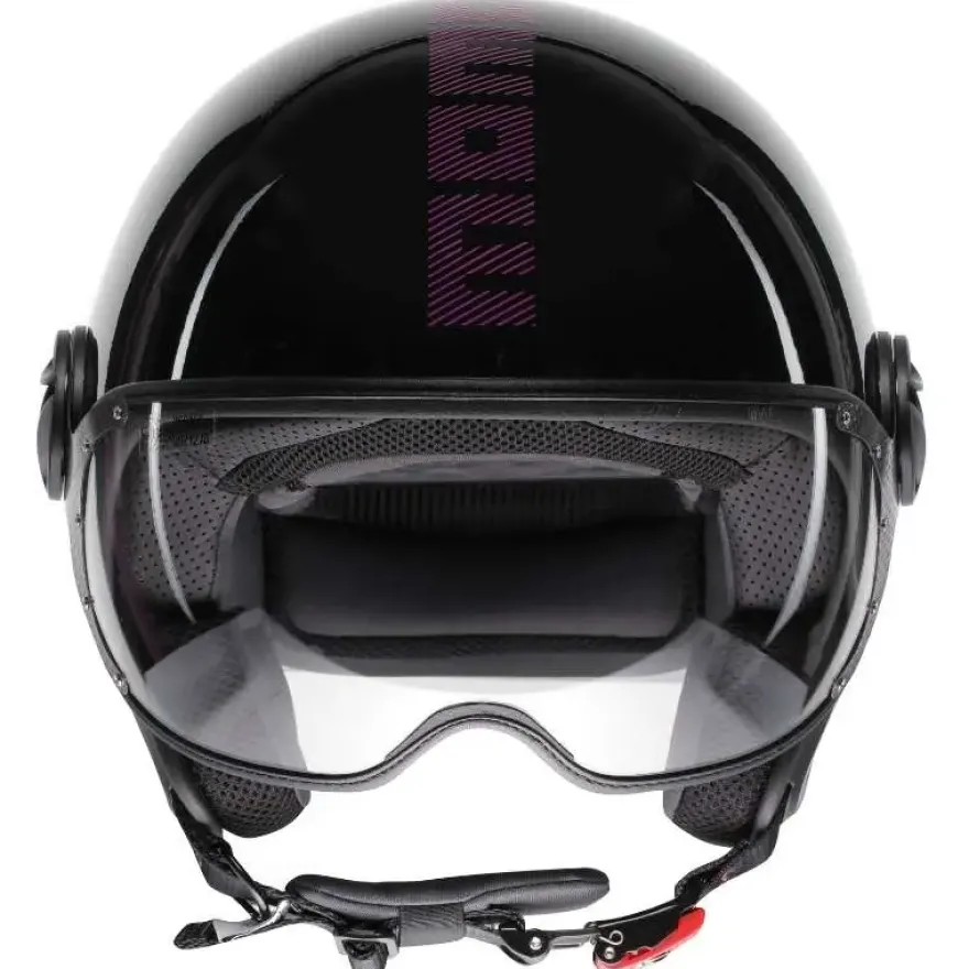 Momo FGTR Classic Stripes Glossy Black Fuxia