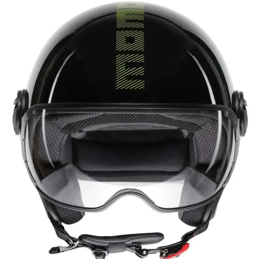 Momo FGTR Classic Stripes Glossy Black Yellow Fluo