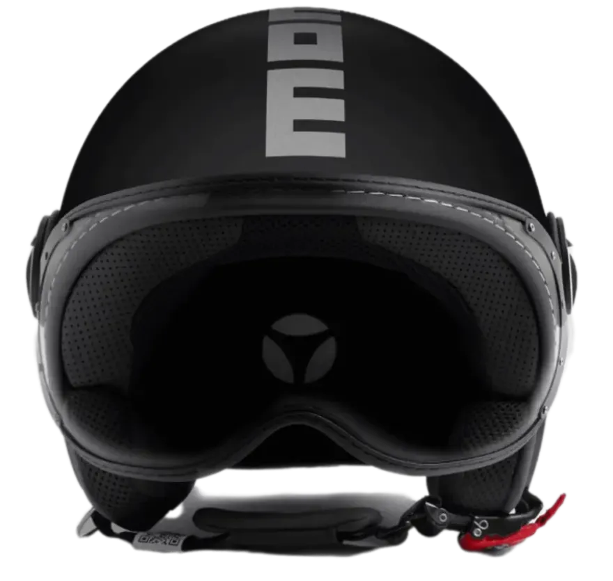 Momo Jet FGTR Classic Nero Opaco Silver
