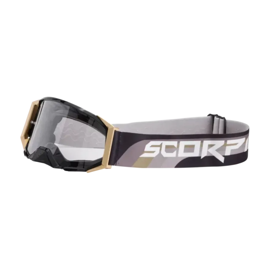 Scorpion Crossbril / Goggle Black – Gold E24