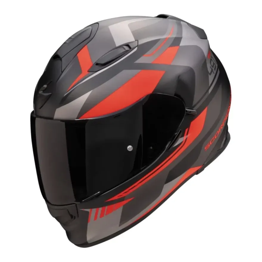 Scorpion Exo-491 Abilis Matt Black-Silver-Red