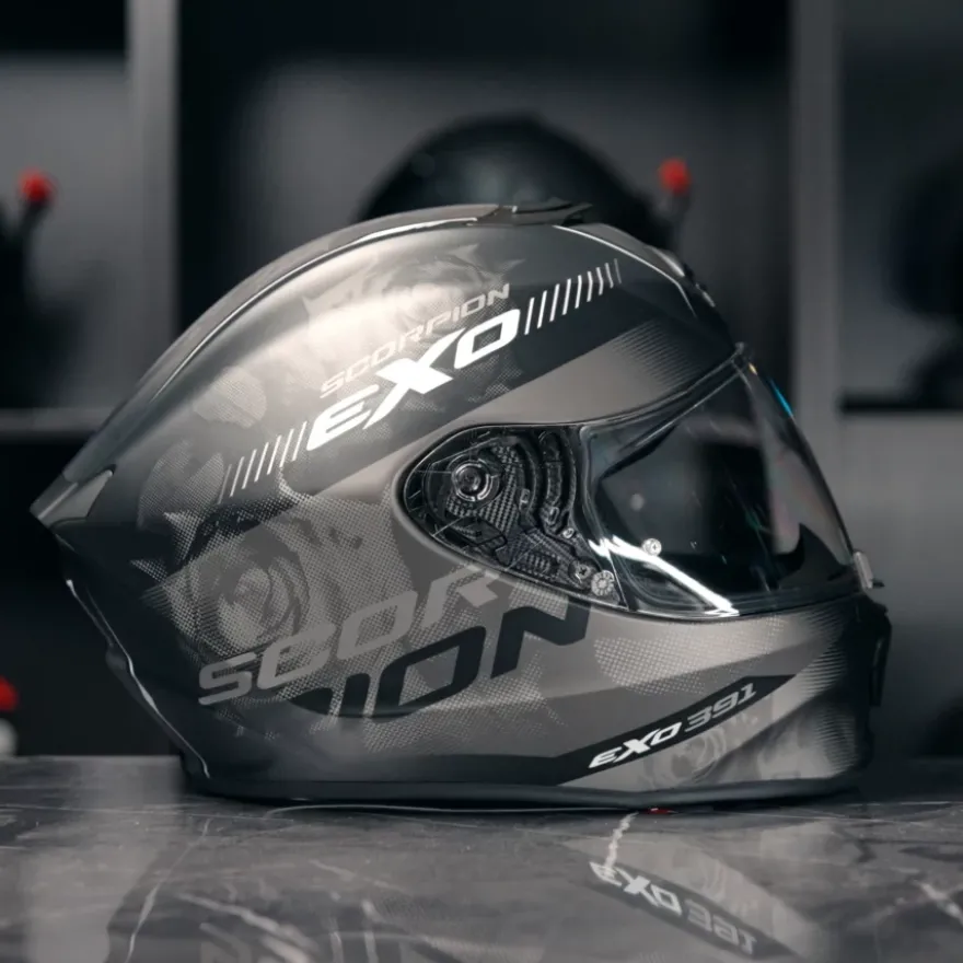 Scorpion Exo-391 Ava Matt Black-Silver