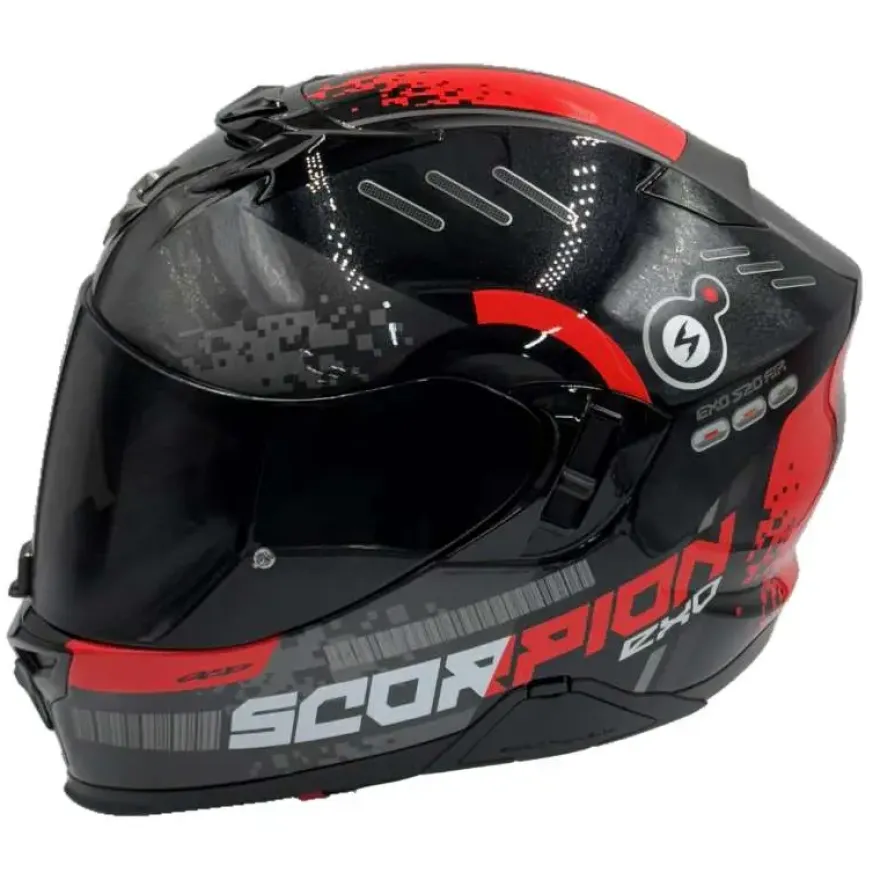 Scorpion Exo-520 Evo Air Titan Metal Black-Red