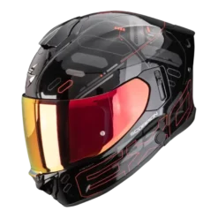 Scorpion EXO-530 Fond Metal Black Red