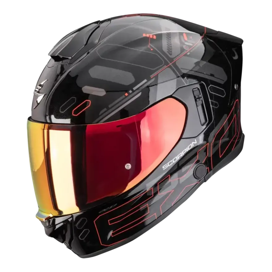 Scorpion EXO-530 Fond Metal Black Red