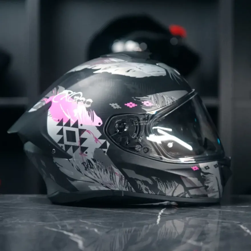Scorpion EXO-530 Hadji Matt Black Pink