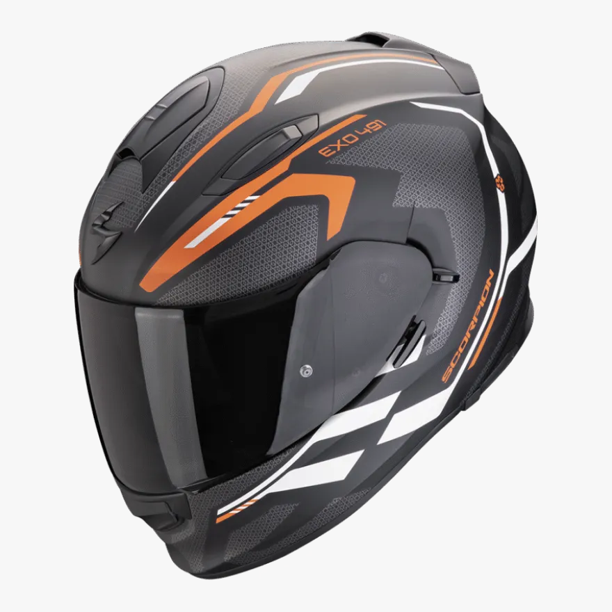 Scorpion Exo-491 Kripta Matt Black Orange White