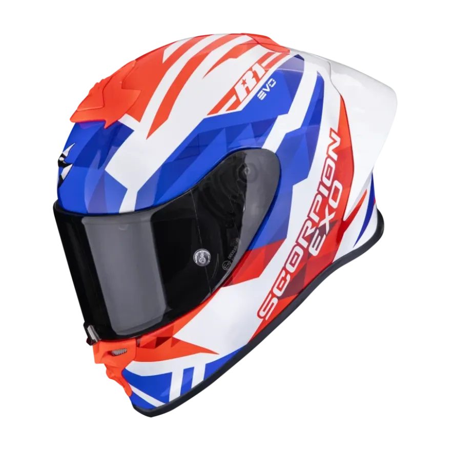 Scorpion EXO-R1 Evo II Valere White Red Blue