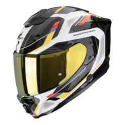 Scorpion EXO-1500 Sleek White Blue Yellow