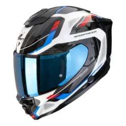 Scorpion EXO-1500 Sleek White Red Blue