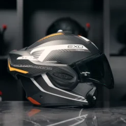 Scorpion Exo-Tech Evo Carbon Cosy Matt Black-Orange