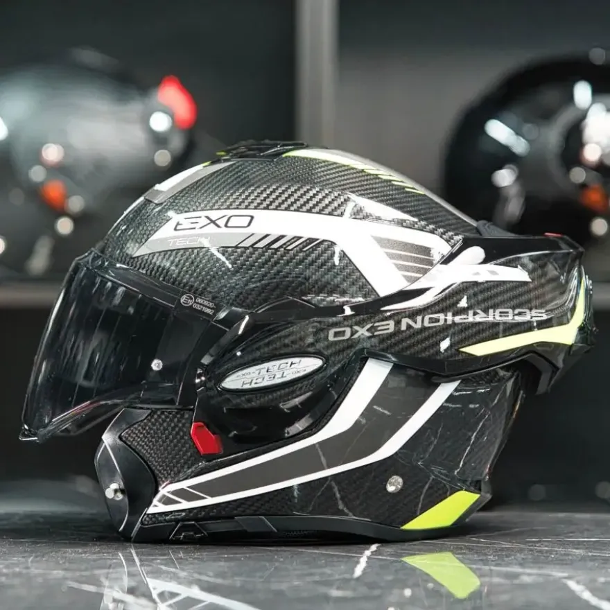 Scorpion Exo-Tech Evo Carbon Cosy Black-Neon yellow