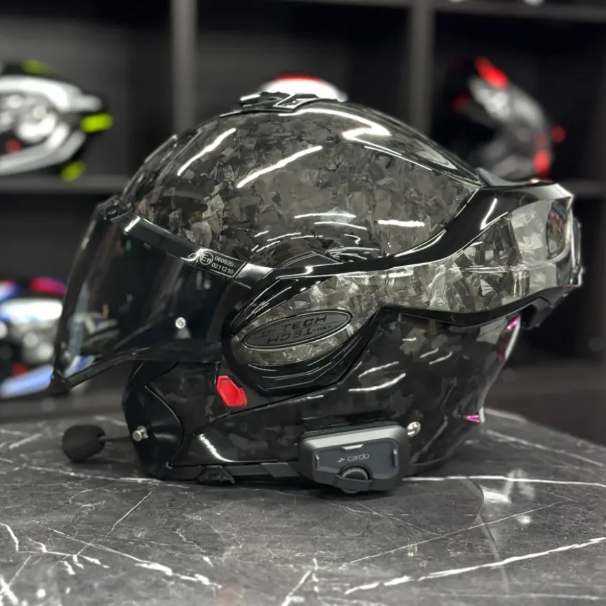 Scorpion Exo-Tech Evo Forged Carbon + Cardo Freecom 4x