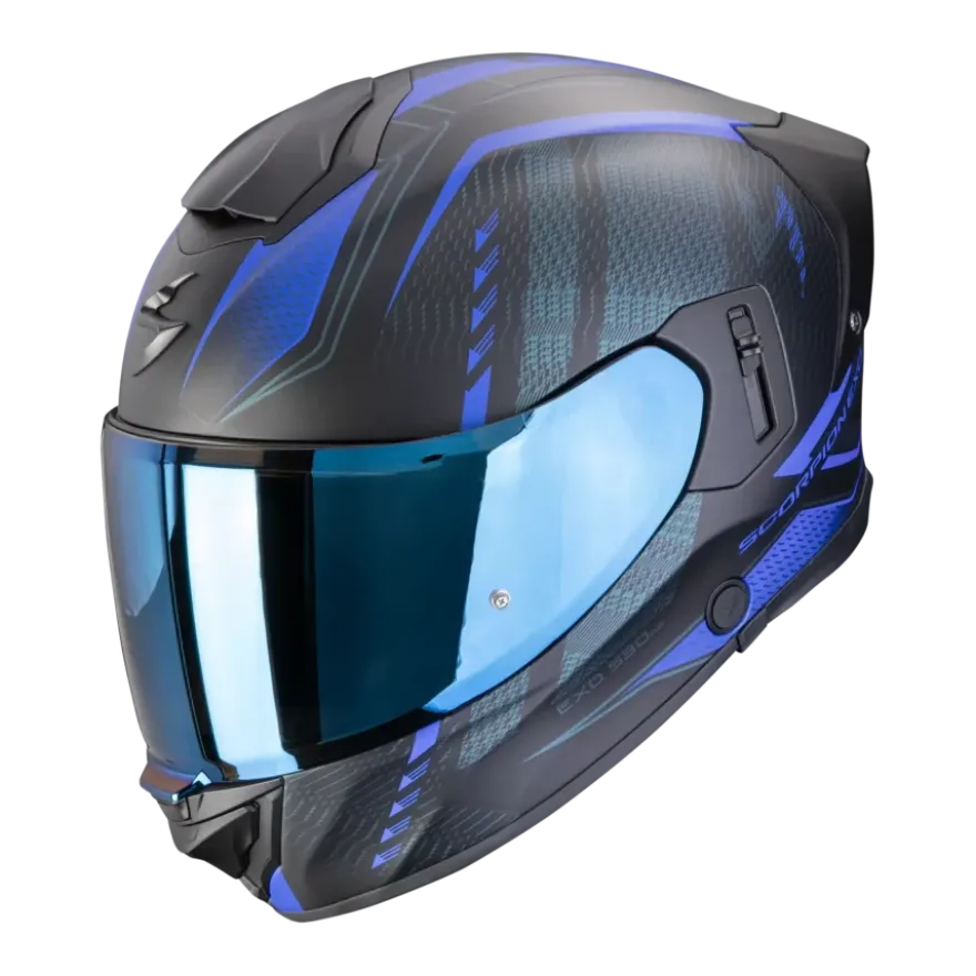 Scorpion EXO-530 Theras Matt Black Blue