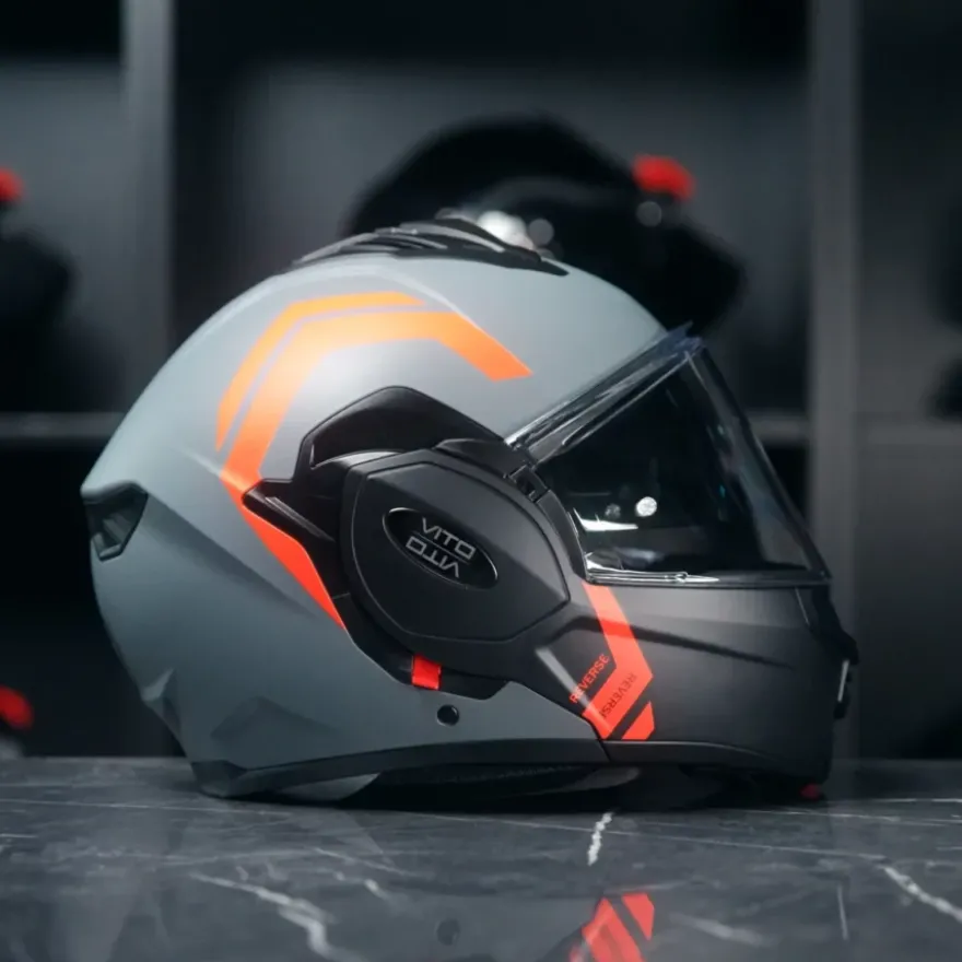 Vito Reverse Mat Grijs Oranje